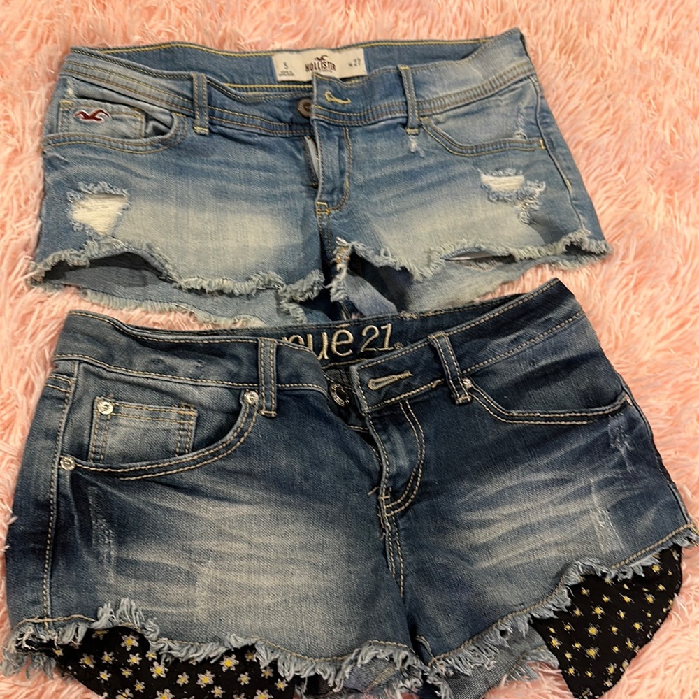 Two pair of jean shorts, size 5